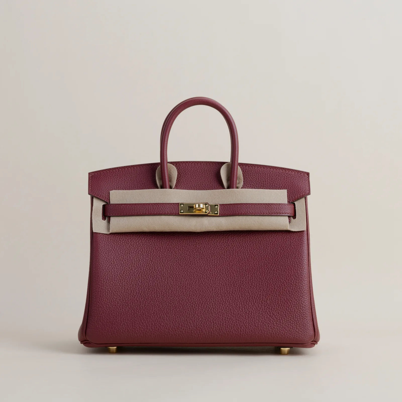 Birkin 25cm Togo 55 Rouge H GHW, Birkin series, 55 Rouge H colorway, Togo leather, Gold hardware, 25cm size, hero image