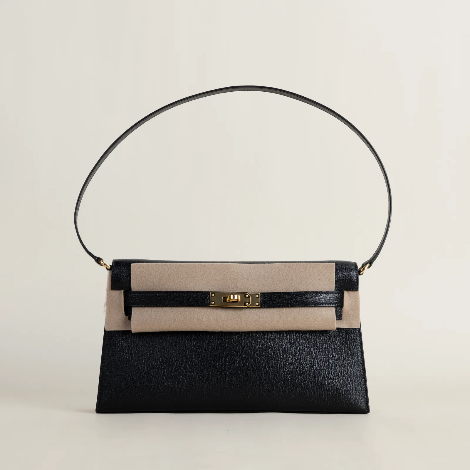 Kelly Elan Chevre leather cc89 Nior GHW, Kelly series, Elan leather cc89 Nior colorway, Chevre leather, Gold hardware, Kelly Elan Chevre leather cc89