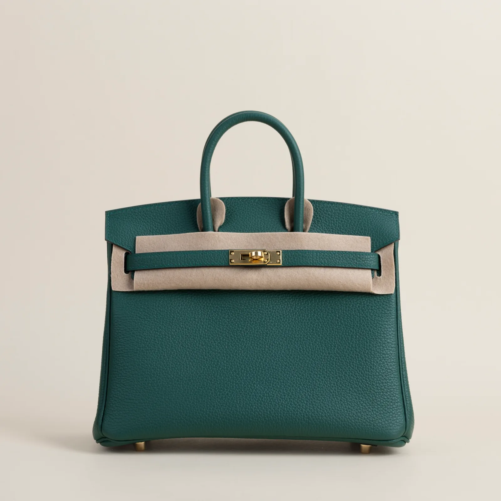 Birkin 25cm Togo Z6 Malachite GHW, Birkin series, Z6 Malachite colorway, Togo leather, Gold hardware, 25cm size, hero image