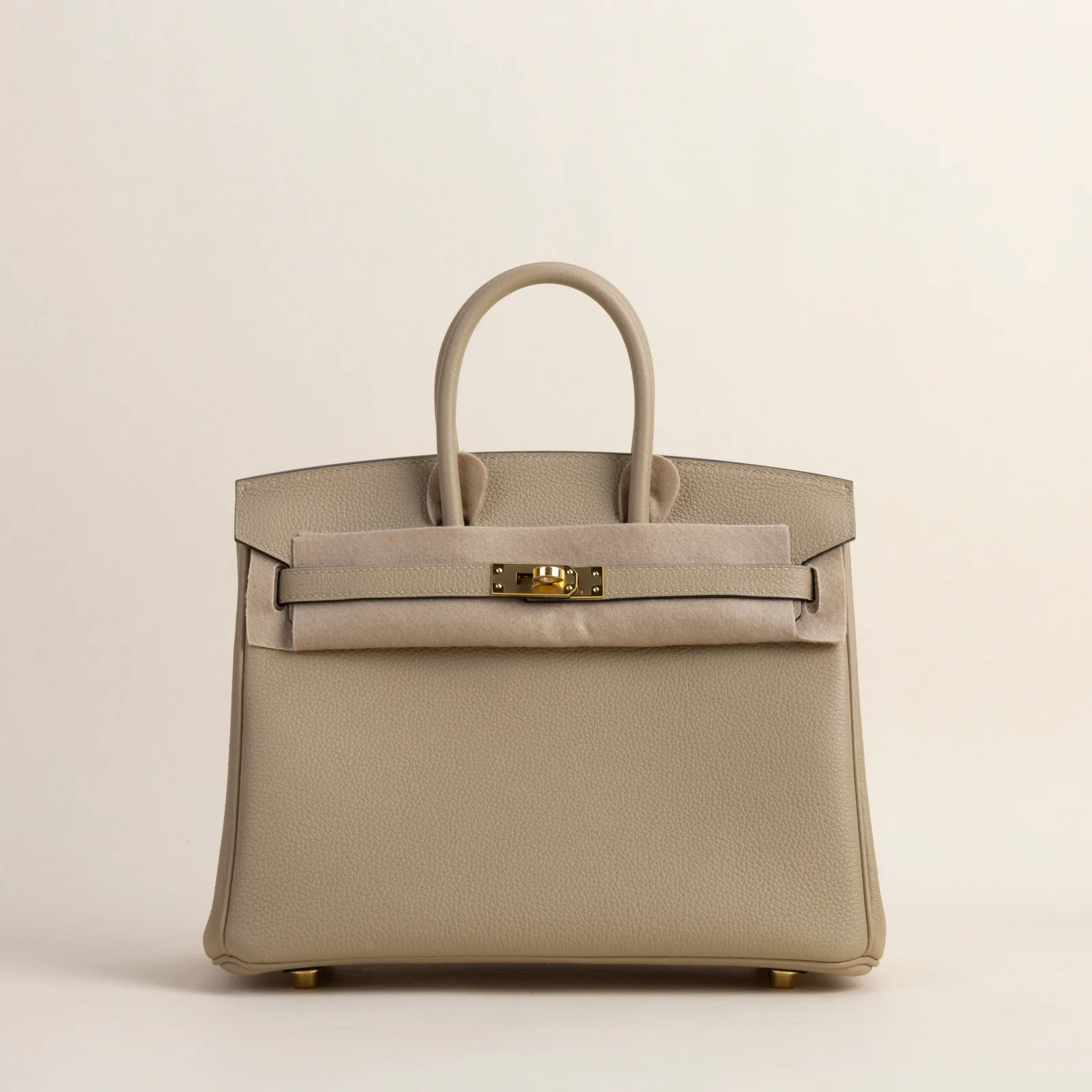 Birkin25cm Togo S2 Trench GHW, Birkin series, S2 Trench colorway, Togo leather, Gold hardware, 25cm size, hero image