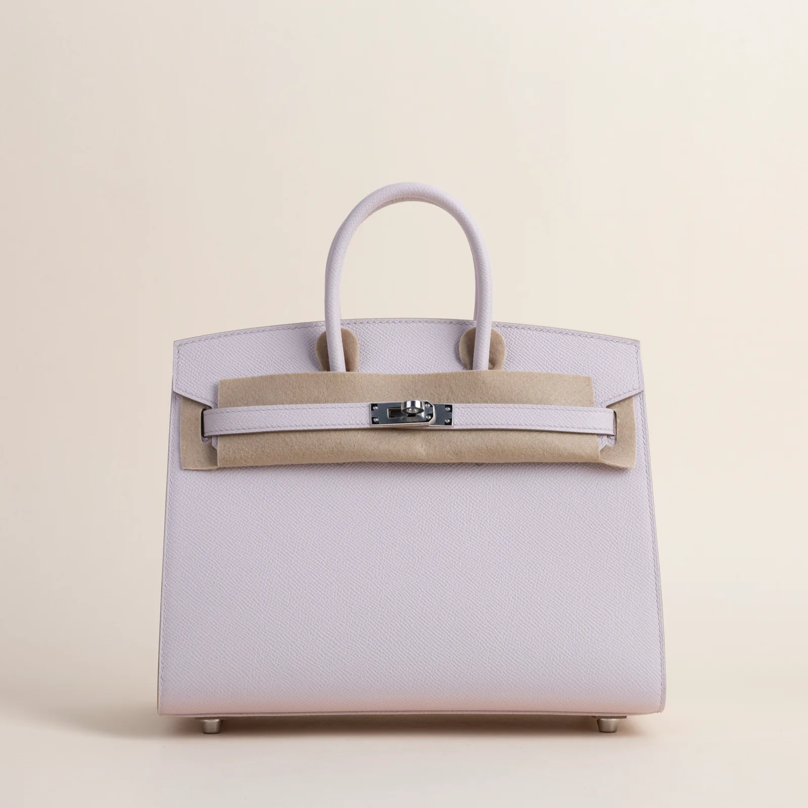 Birkin 25cm Epsom Sellier 09 Mauve pale PHW, Birkin series, Sellier 09 Mauve pale colorway, Epsom leather, Silver hardware, 25cm size, hero image