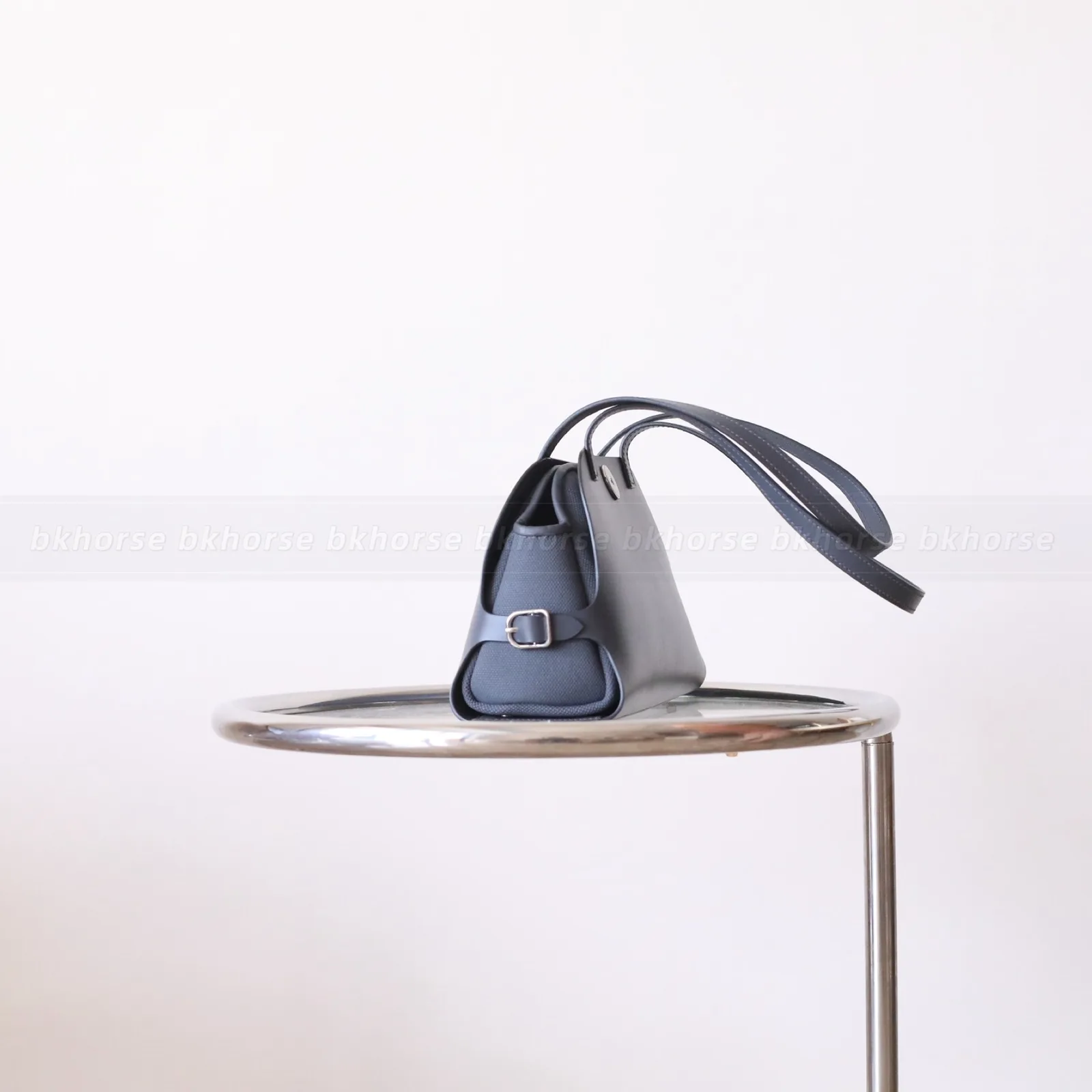 Tablier Sellier Ardoise Hunter Leather And Canvas Silver Hardware, Other 시리즈, Silver 컬러, Tablier Sellier Ardoise Hunter Leather And Canvas Silver Hard