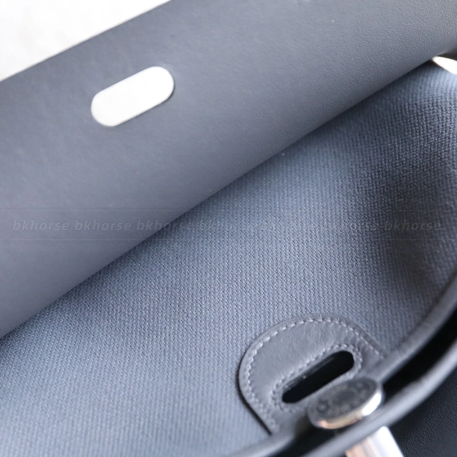 Tablier Sellier Ardoise Hunter Leather And Canvas Silver Hardware, Other 시리즈, Silver 컬러, Tablier Sellier Ardoise Hunter Leather And Canvas Silver Hard