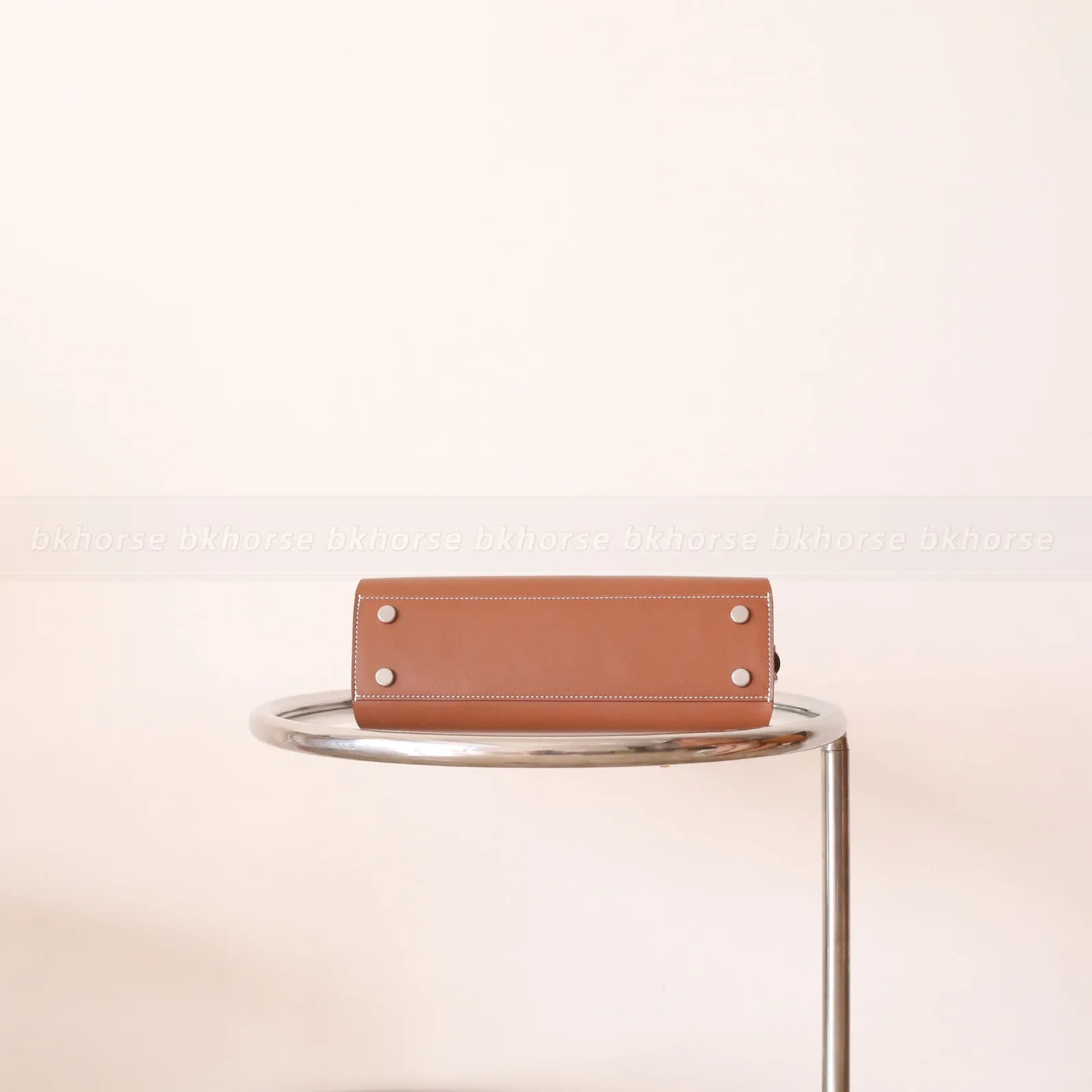 Tablier Sellier Gold Hunter Leather And Canvas Silver Hardware, Other series, Gold colorway, Tablier Sellier Gold Hunter Leather And Canvas Silver Har